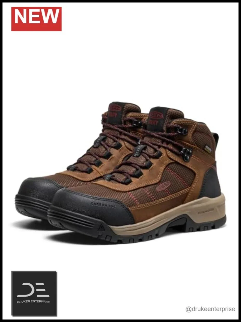 Waterproof Leather Work Boots, Carbon Toe, Lace-Up, EH Rated, Women's